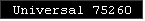 Universal 75260